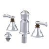 Rubinet Bidet Fitting with Spray, Diverter, and Vacum Breaker (Less Drain) Satin Chrome