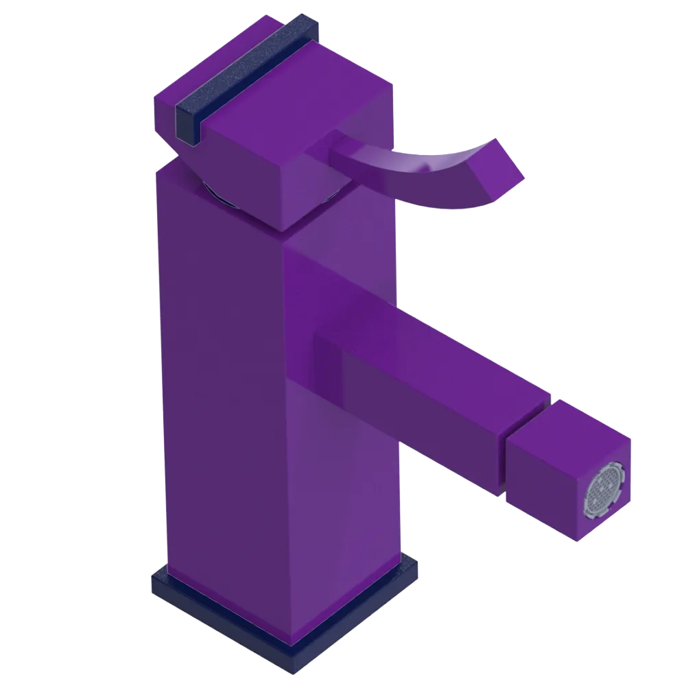 Rubinet Single Control Bidet Fitting (less drain) Purple Haze