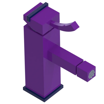 Rubinet Single Control Bidet Fitting (less drain) Purple Haze