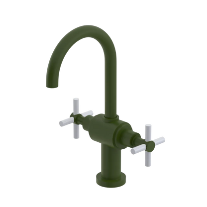 Rubinet Single Hole Dual Handle Lav. Set with LaSalle Spout (less drain) Green Envy