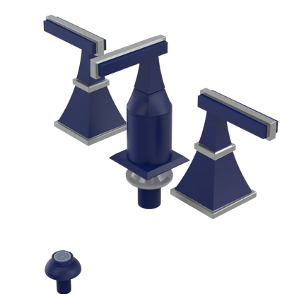 Rubinet Bidet Fitting with Spray, Diverter, and Vacum Breaker (Less Drain) Midnight Blue