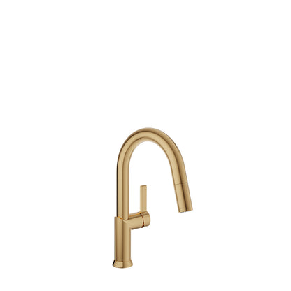 Baril Single-hole bar / prep kitchen faucet with 2-function pull-down spray