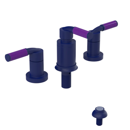 Rubinet Bidet Fitting with Spray, Diverter, and Vacum Breaker (Less Drain) Midnight Blue
