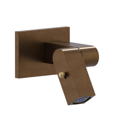 Rubinet Wall Mount Bidet & Foot Rinse with Dual Function Spray Tuscan Brass