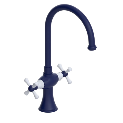 Rubinet Two Handle Single Hole Kitchen Set Midnight Blue
