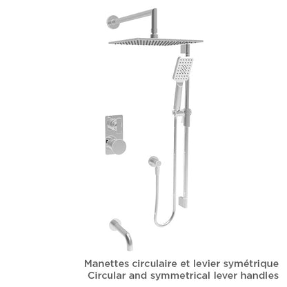 Baril Complete thermostatic pressure balanced shower kit without handle