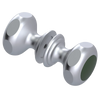 Rubinet Shower Door Knob (set) Satin Chrome