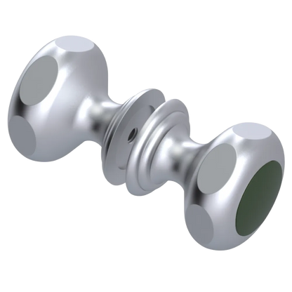Rubinet Shower Door Knob (set) Satin Chrome