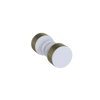 Rubinet Shower Door Knob (set) Matt White