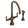 Rubinet Two Handle Single Hole Kitchen Set with Hand Spray Oil Rubbed Bronze