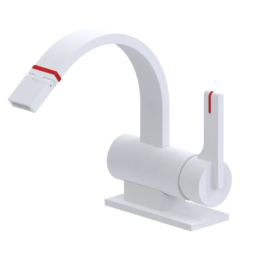 Rubinet Single Control Bidet Fitting (less drain) Matt White