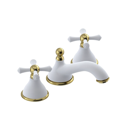 Rubinet Widespread Lav. Set. (less drain) Matt White