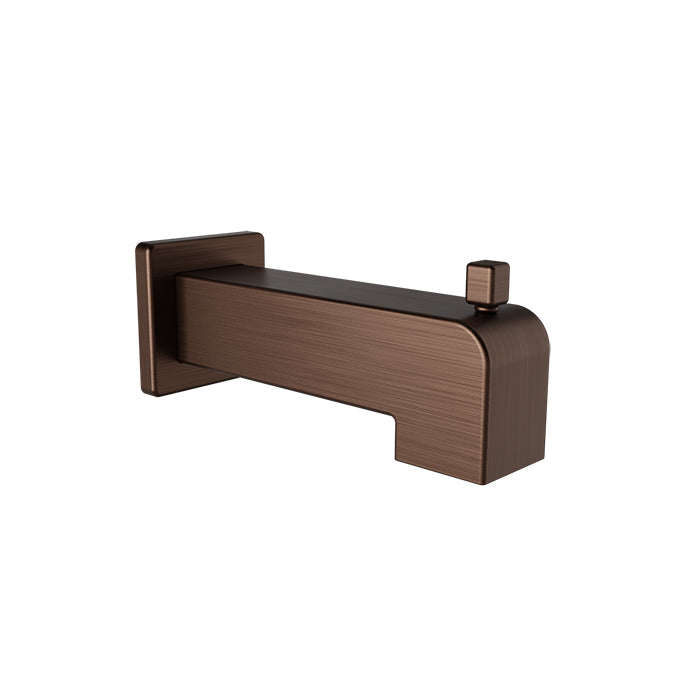 Baril Square 7" tub spout with diverter