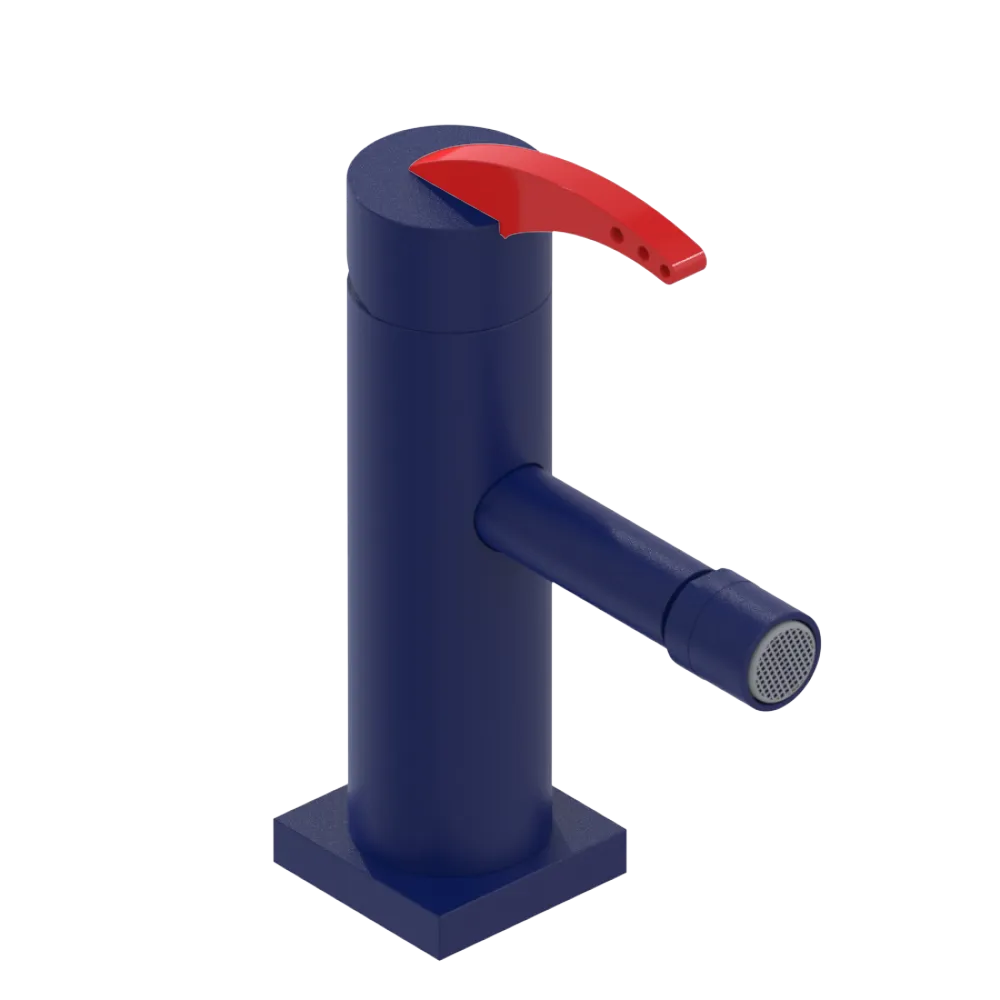 Rubinet Single Control Bidet Fitting (less drain) Midnight Blue