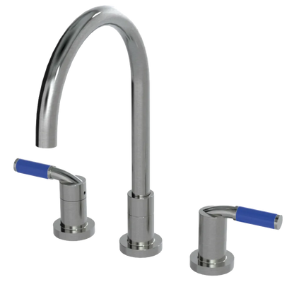 Rubinet Widespread Kitchen Set Satin Nickel