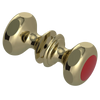 Rubinet Shower Door Knob (set) Natural Brass
