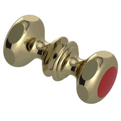 Rubinet Shower Door Knob (set) Natural Brass