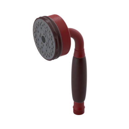 Rubinet 3 Function Hand Held Shower Only Maroon