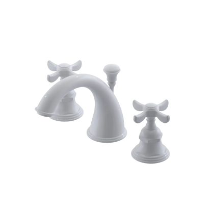 Rubinet Widespread Lav. Set. (less drain) White