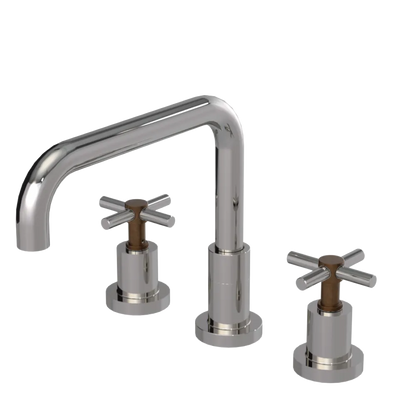 Rubinet Widespread Kitchen Set Polished Nickel