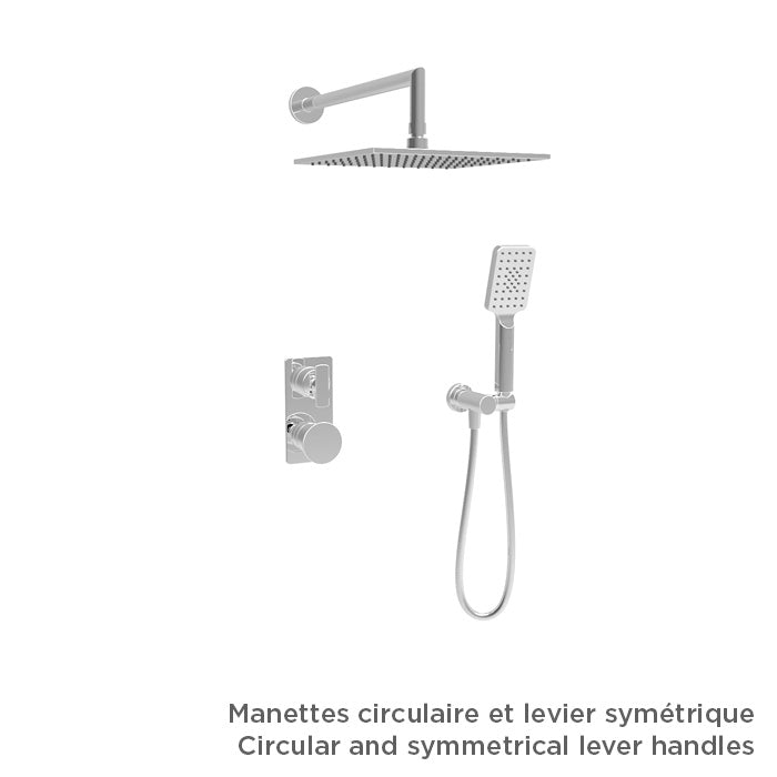 Baril Complete thermostatic pressure balanced shower kit without handle