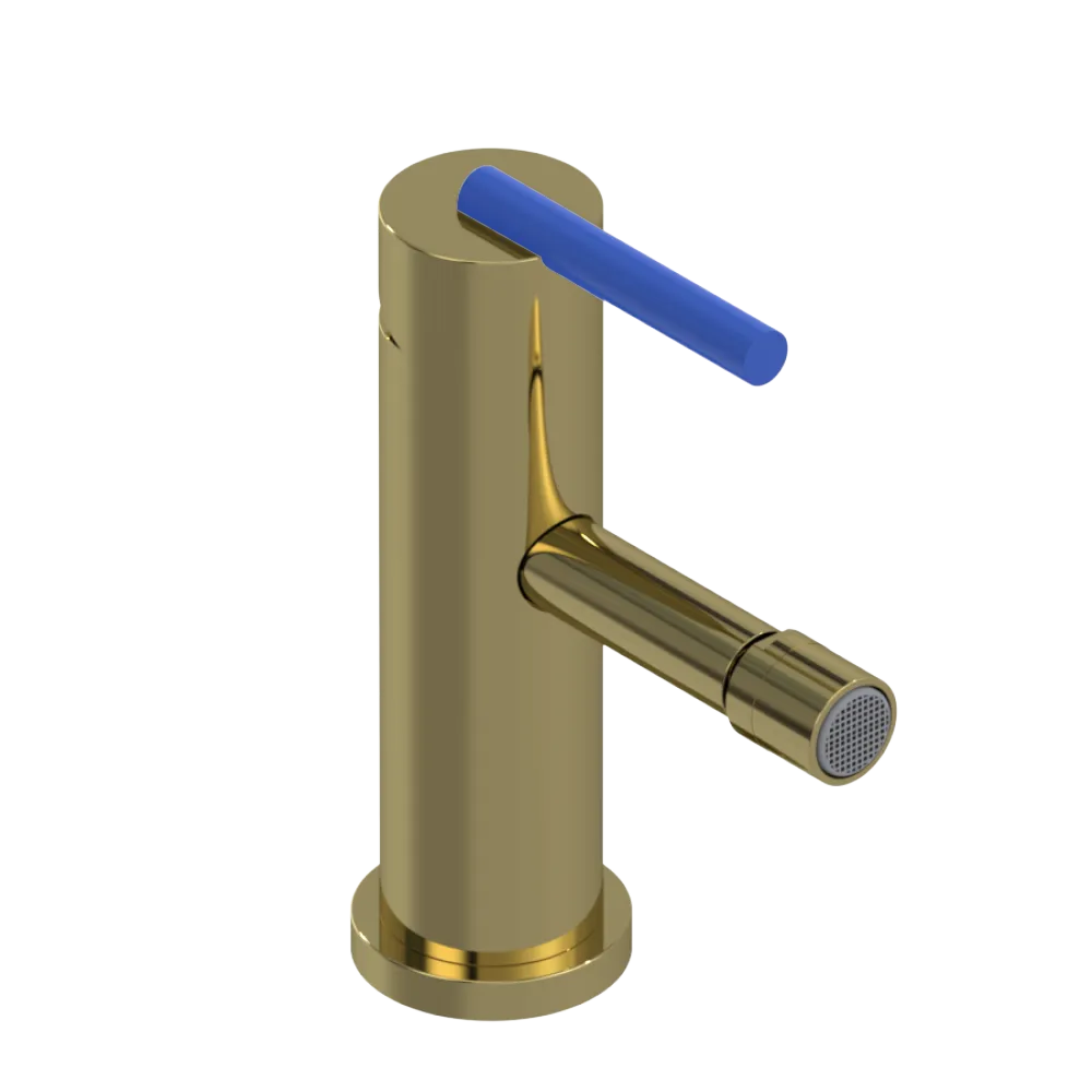 Rubinet Single Control Bidet Fitting (less drain) Natural Brass