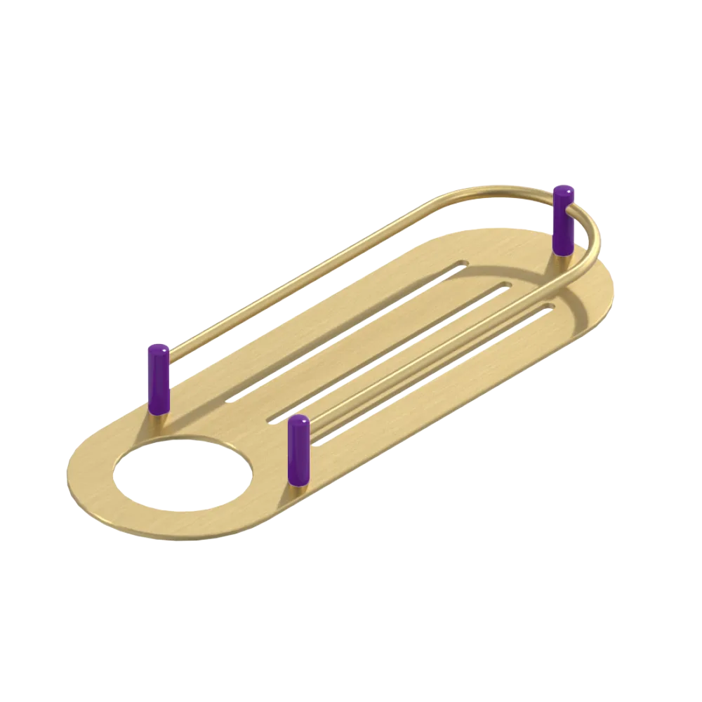 Rubinet Shelf Only Satin Brass