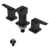 Rubinet Bidet Fitting with Spray, Diverter, and Vacuum Breaker (less drain) Matt Black