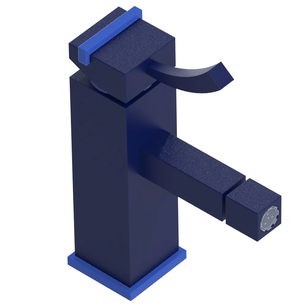 Rubinet Single Control Bidet Fitting (less drain) Midnight Blue