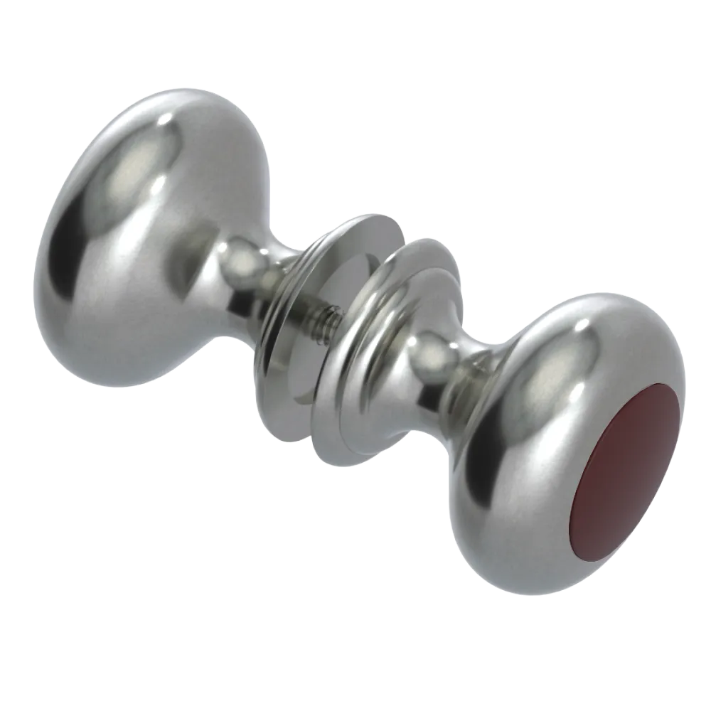 Rubinet Shower Door Knob (set) Satin Nickel