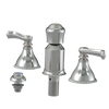 Rubinet Bidet Fitting with Spray, Diverter, and Vacum Breaker (Less Drain) Satin Nickel