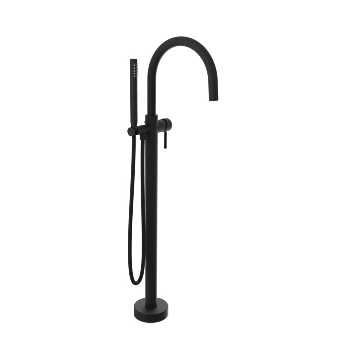 Baril Floor-mounted tub filler with hand shower