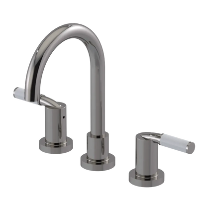 Rubinet Widespread Lav set (less drain) Polished Nickel