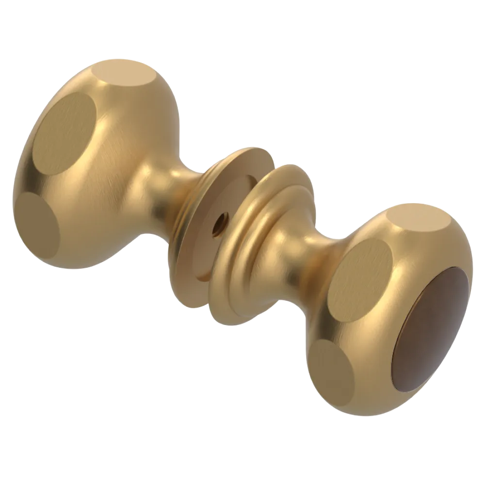 Rubinet Shower Door Knob (set) Satin Gold