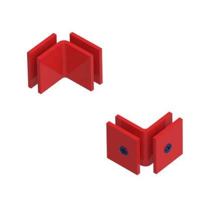 Rubinet 90 Glass to Glass Open Face Red