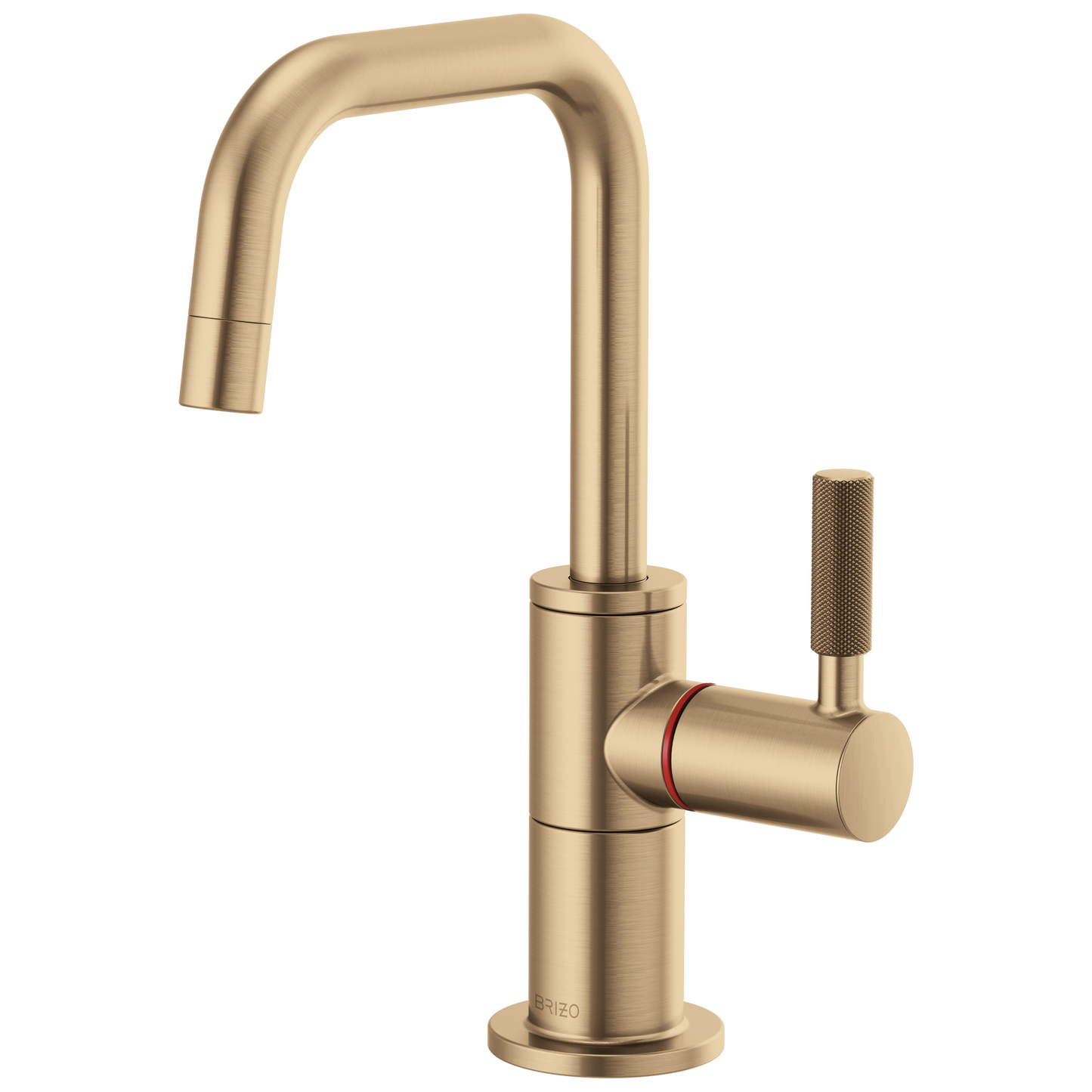 Brizo Instant Hot Faucet With Square Spout And Knurled Handle