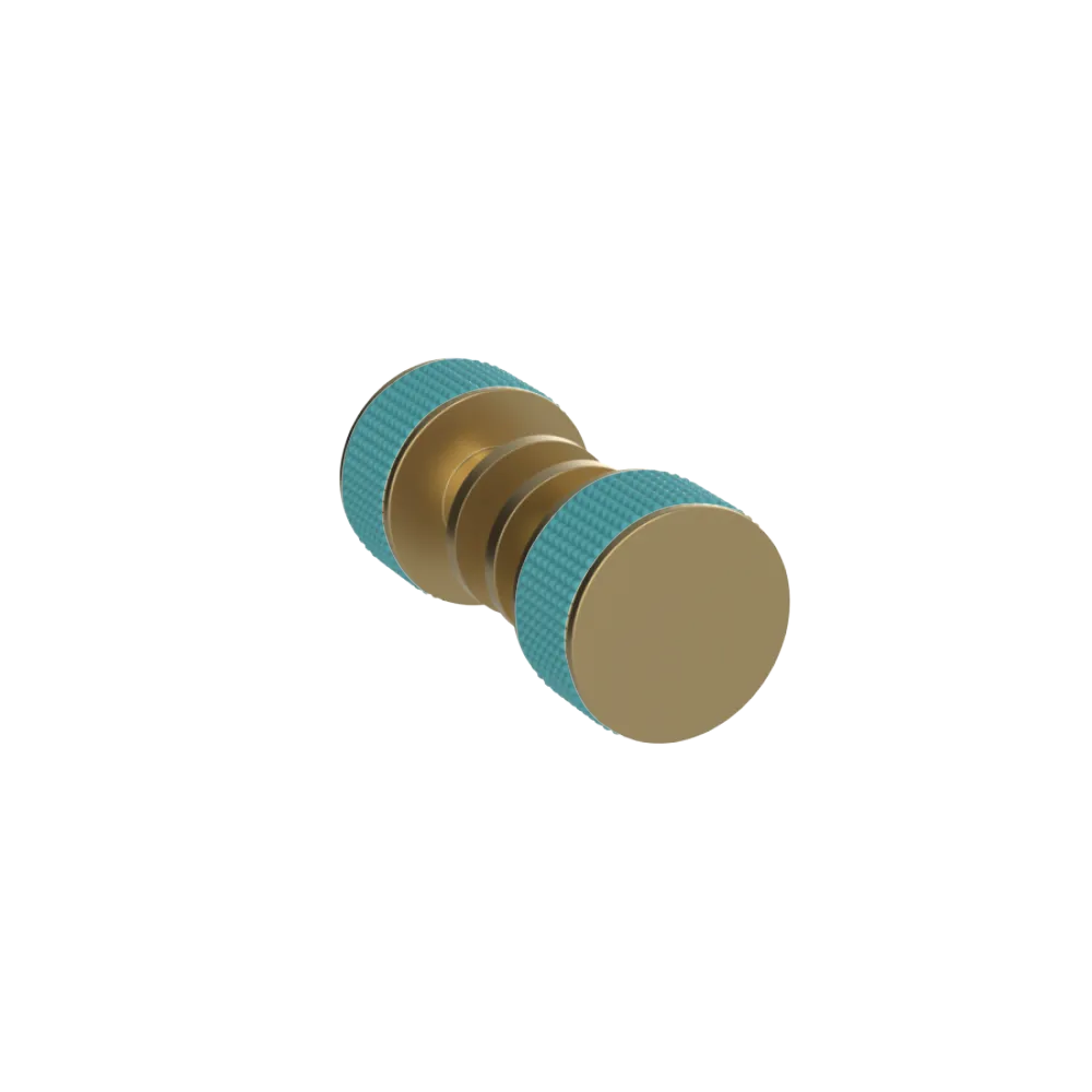 Rubinet Shower Door Knob (set) Satin Brass