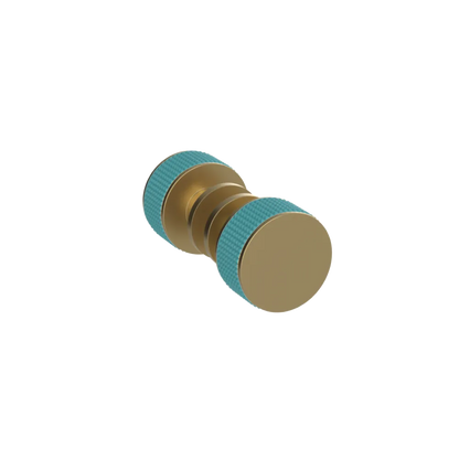 Rubinet Shower Door Knob (set) Satin Brass