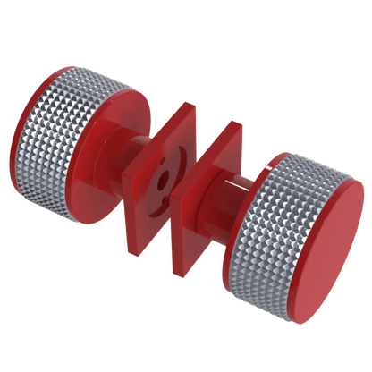 Rubinet Shower Door Knob (set) Red