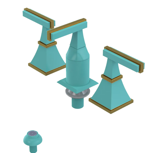 Rubinet Bidet Fitting with Spray, Diverter, and Vacum Breaker (Less Drain) Aqua