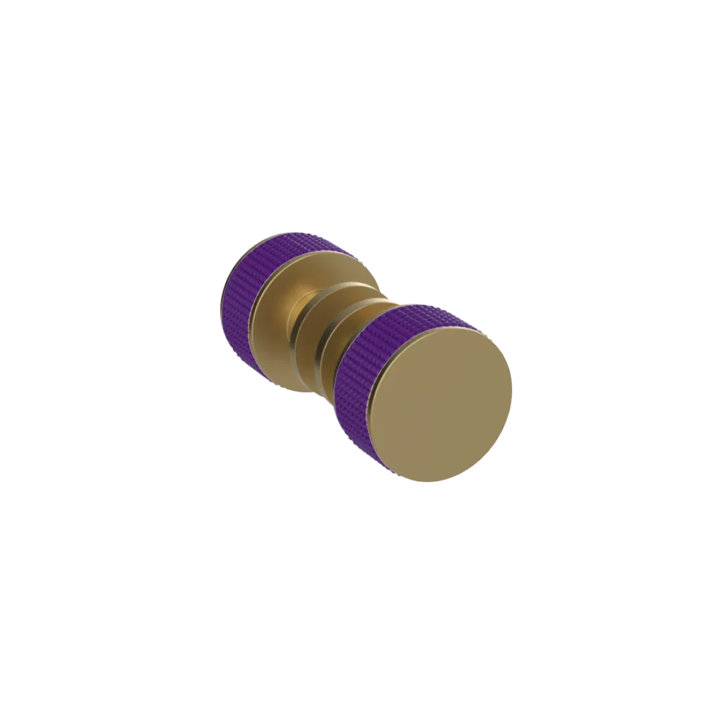 Rubinet Shower Door Knob (set) Satin Brass