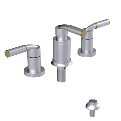 Rubinet Bidet Fitting with Spray, Diverter, and Vacuum Breaker (less drain) Satin Chrome
