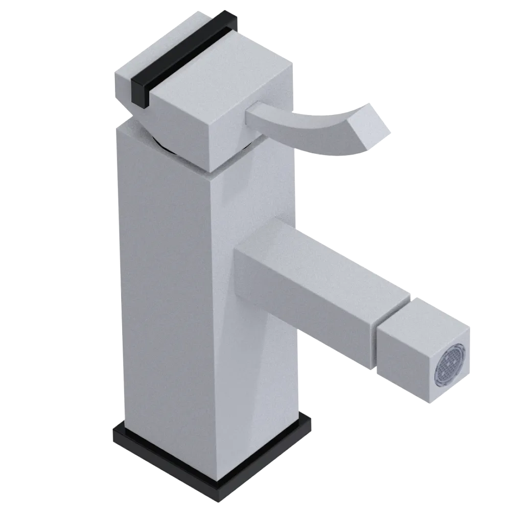 Rubinet Single Control Bidet Fitting (less drain) Matt White