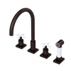 Rubinet Widespread Kitchen Set with Hand Spray Oil Rubbed Bronze