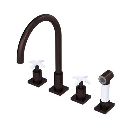Rubinet Widespread Kitchen Set with Hand Spray Oil Rubbed Bronze