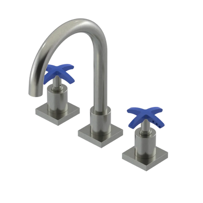 Rubinet Widespread Lav. Set. (less drain) Satin Nickel