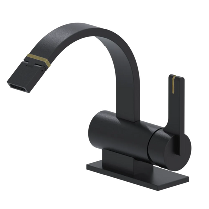 Rubinet Single Control Bidet Fitting (less drain) Matt Black
