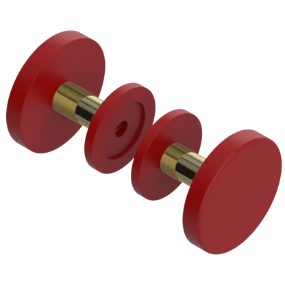 Rubinet Shower Door Knob (set) Maroon