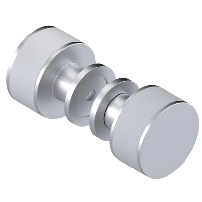 Rubinet Shower Door Knob (set) Satin Chrome
