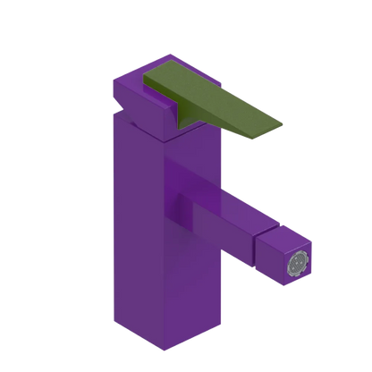 Rubinet Single Control Bidet Fitting (less drain) Purple Haze